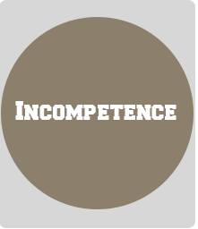 incompetence